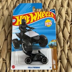 Hot Wheels Tesla Cyberquad Cyber Quad Electric Motorcycle EV ATV 2025 Hotwheels